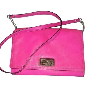 Kate Spade Orchard Valley Fiona Flap Pink Leather Crossbody Women's Bag